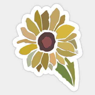 Sunflower Collage Sticker